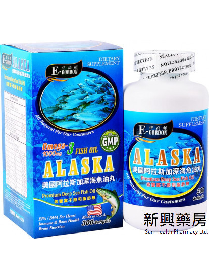 伊高頓 美國阿拉斯加深海魚油丸 300粒